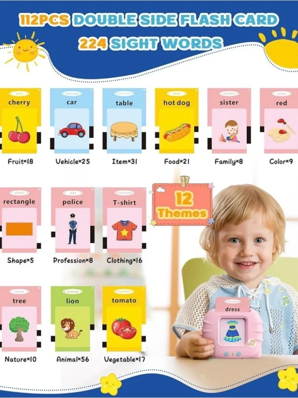 My First Words Teacher: Talking Flash Cards Learning System for Toddlers